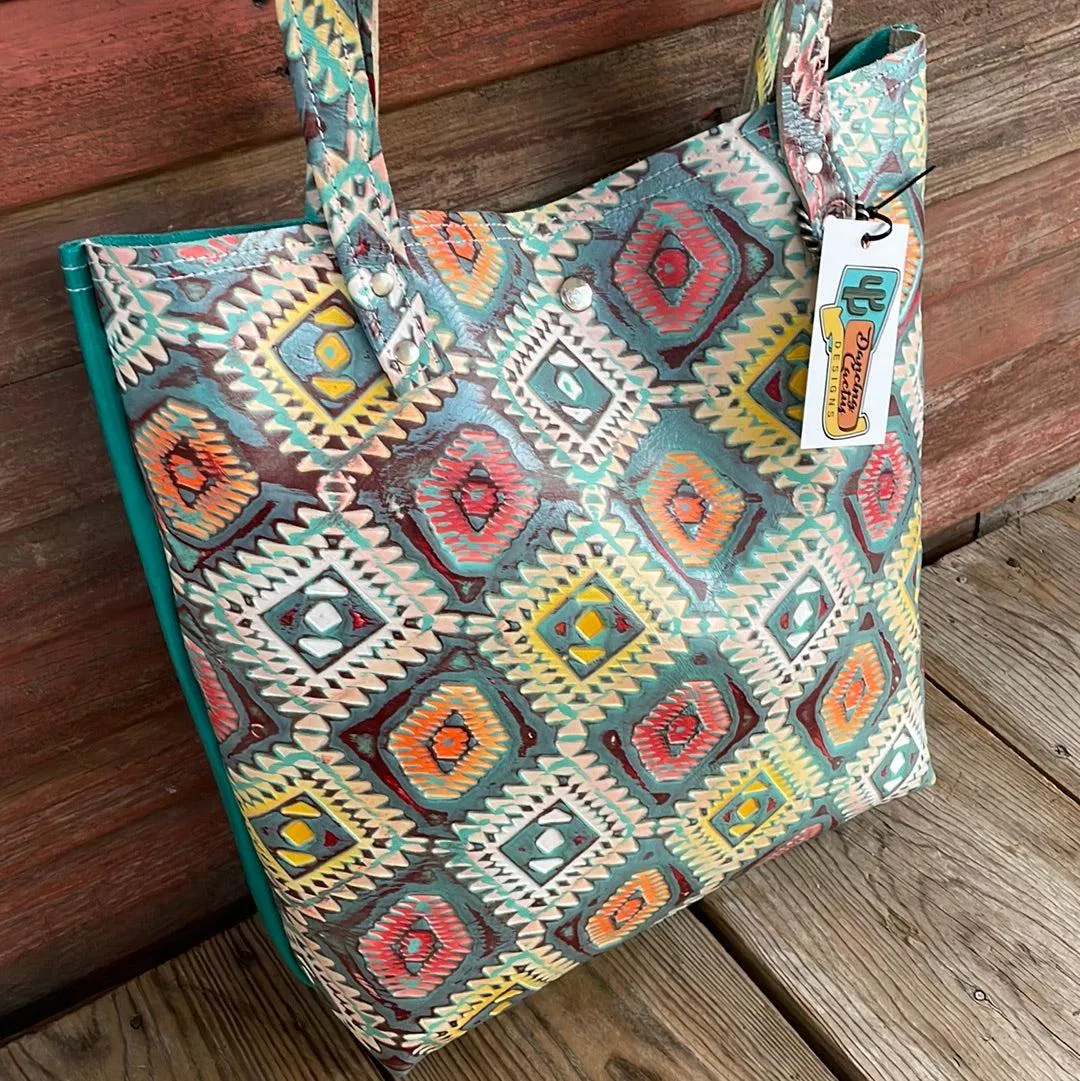 003 Trisha - Blank Slate w/ Rainbow Aztec