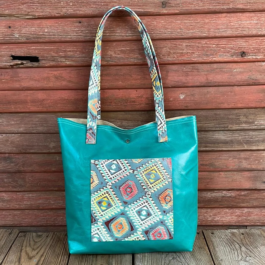 003 Trisha - Blank Slate w/ Rainbow Aztec