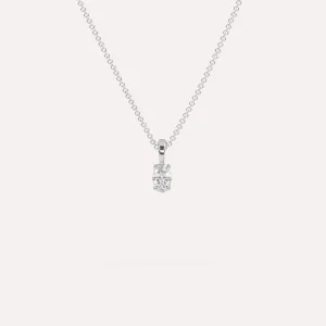 1/4 carat Oval Diamond Pendant Necklace