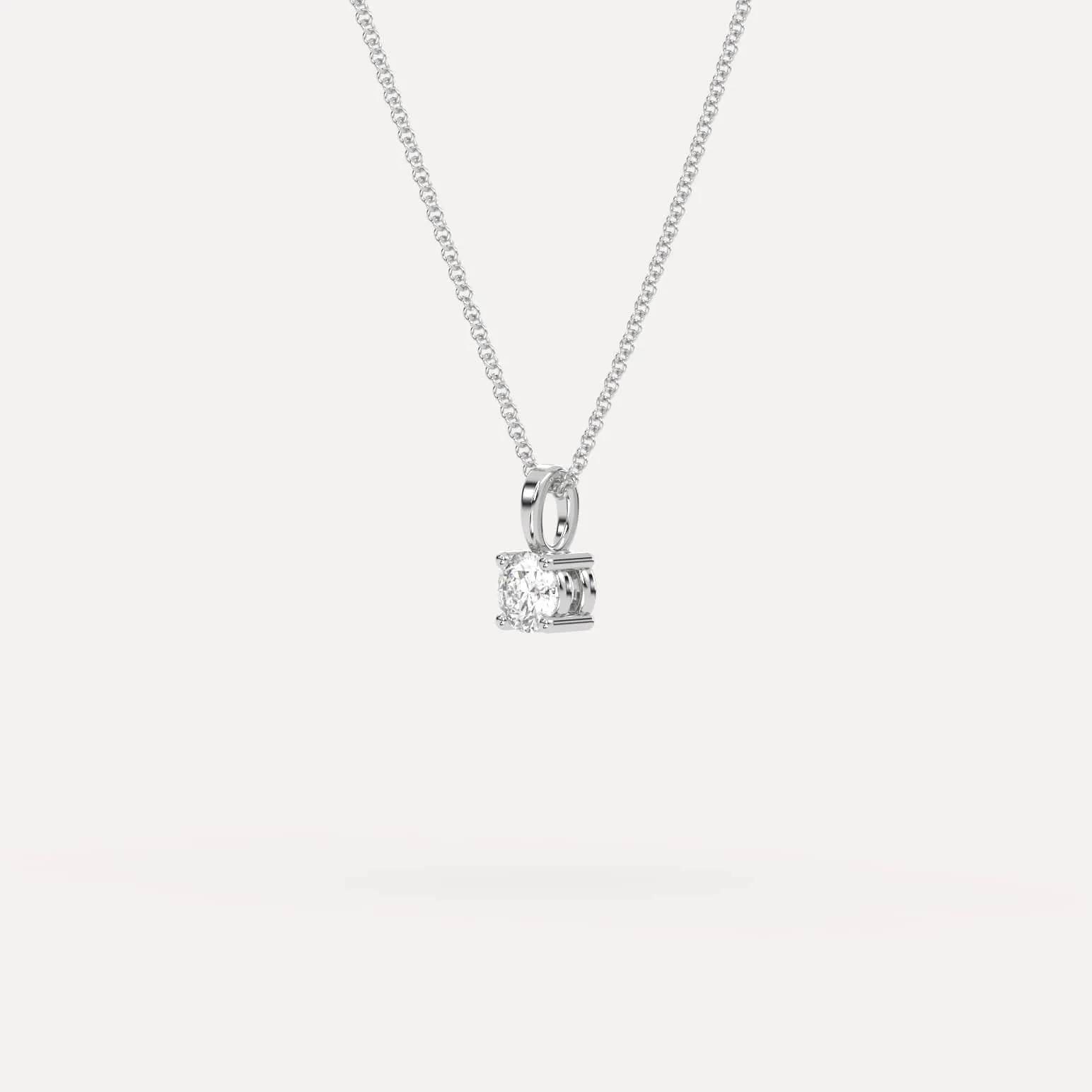 1/4 carat Round Diamond Pendant Necklace