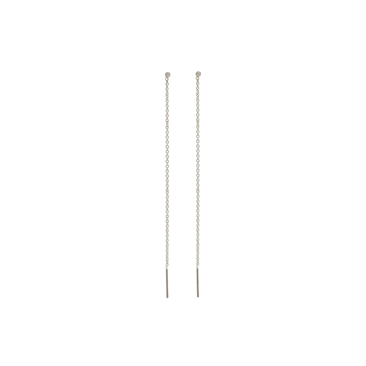 14k Tiny Ball Threader Earrings