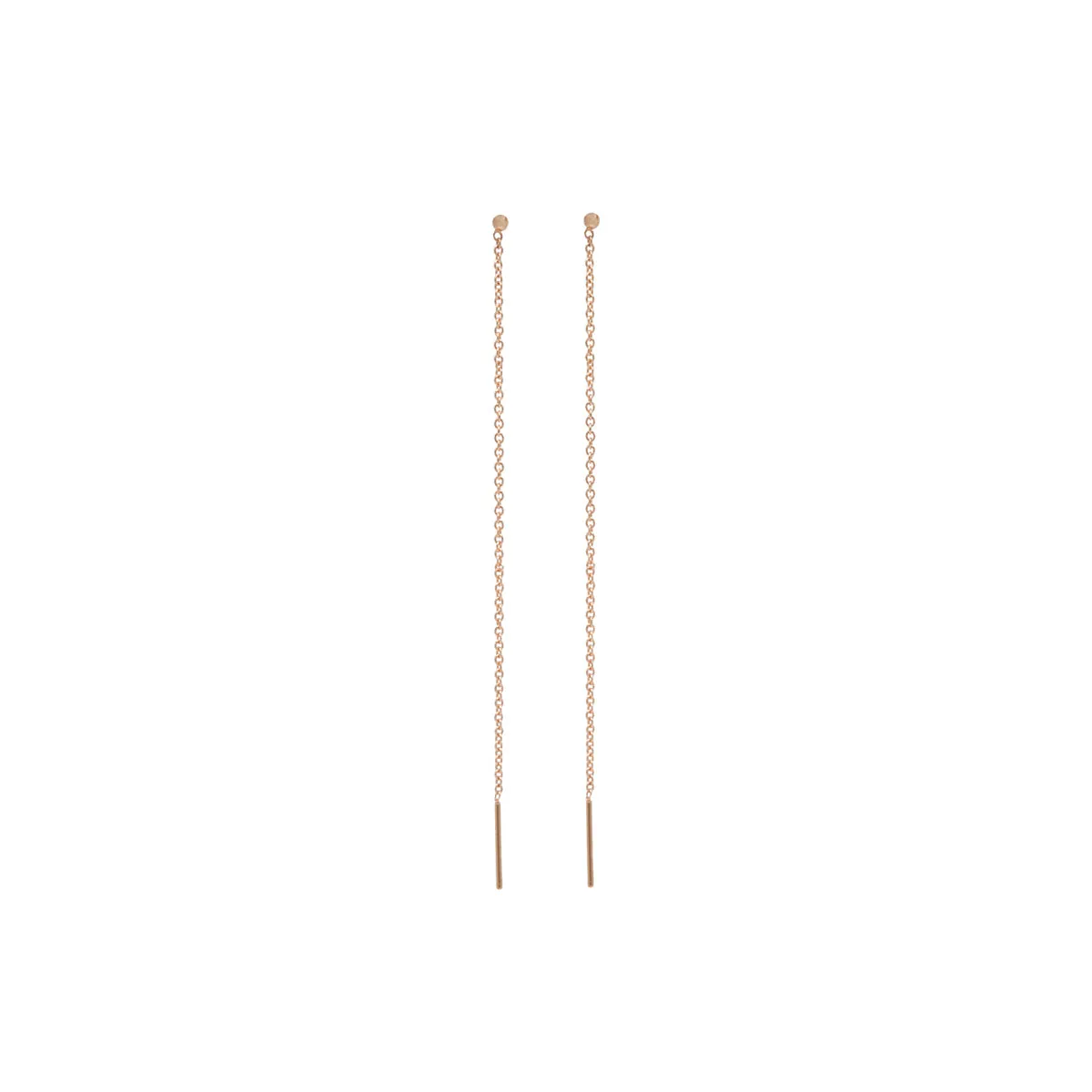 14k Tiny Ball Threader Earrings