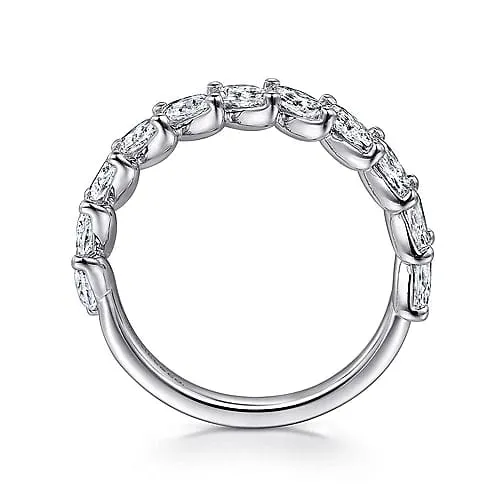 14K White Gold Marquise Diamond Anniversary Band - 1.46 ct