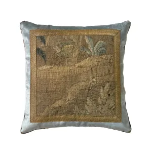 17th Century Flemish Tapestry Fragment (#T031024B | 19 x 19")
