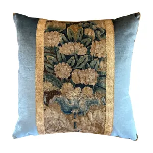 17th Century Flemish Tapestry Fragment (#T031123A&B | 22 x 22")