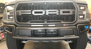 (2015  F150 & 2017  Raptor ) Single Tube Light Mount - stock bumper