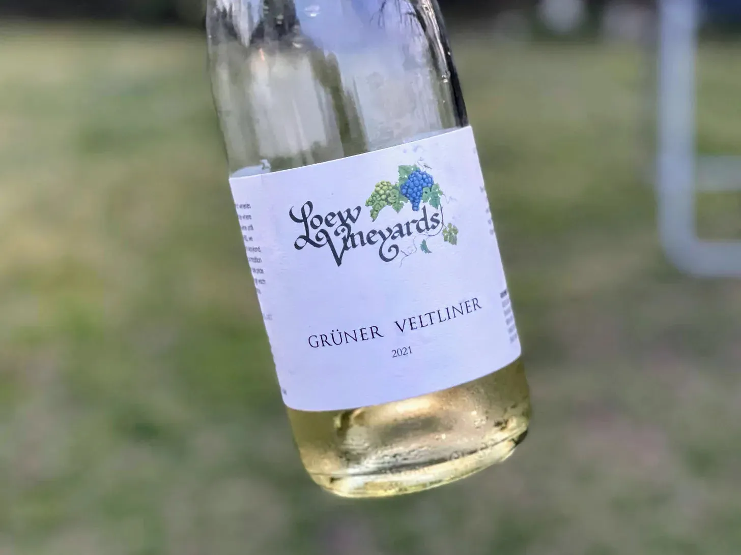 2021 Loew Grüner Veltliner, Frederick Wine Trail, Maryland