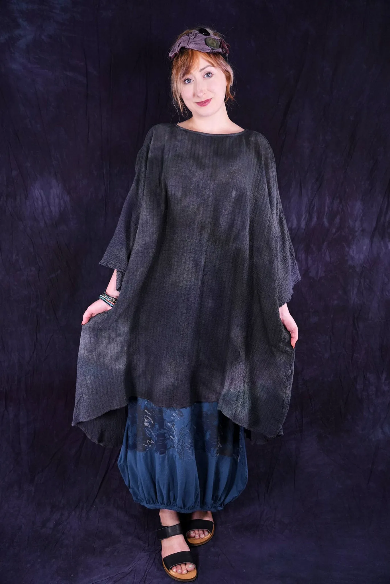 2282 Ana Tunic Storm Cloud-O/S