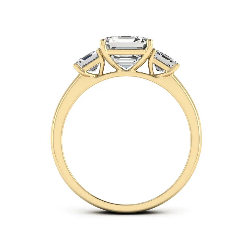 2.70 CTS DEW Asscher Cut Moissanite Ring