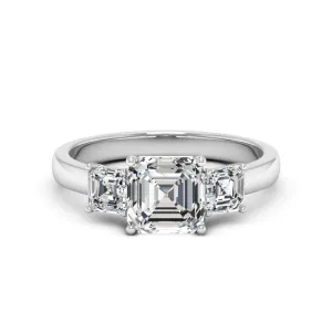 2.70 CTS DEW Asscher Cut Moissanite Ring