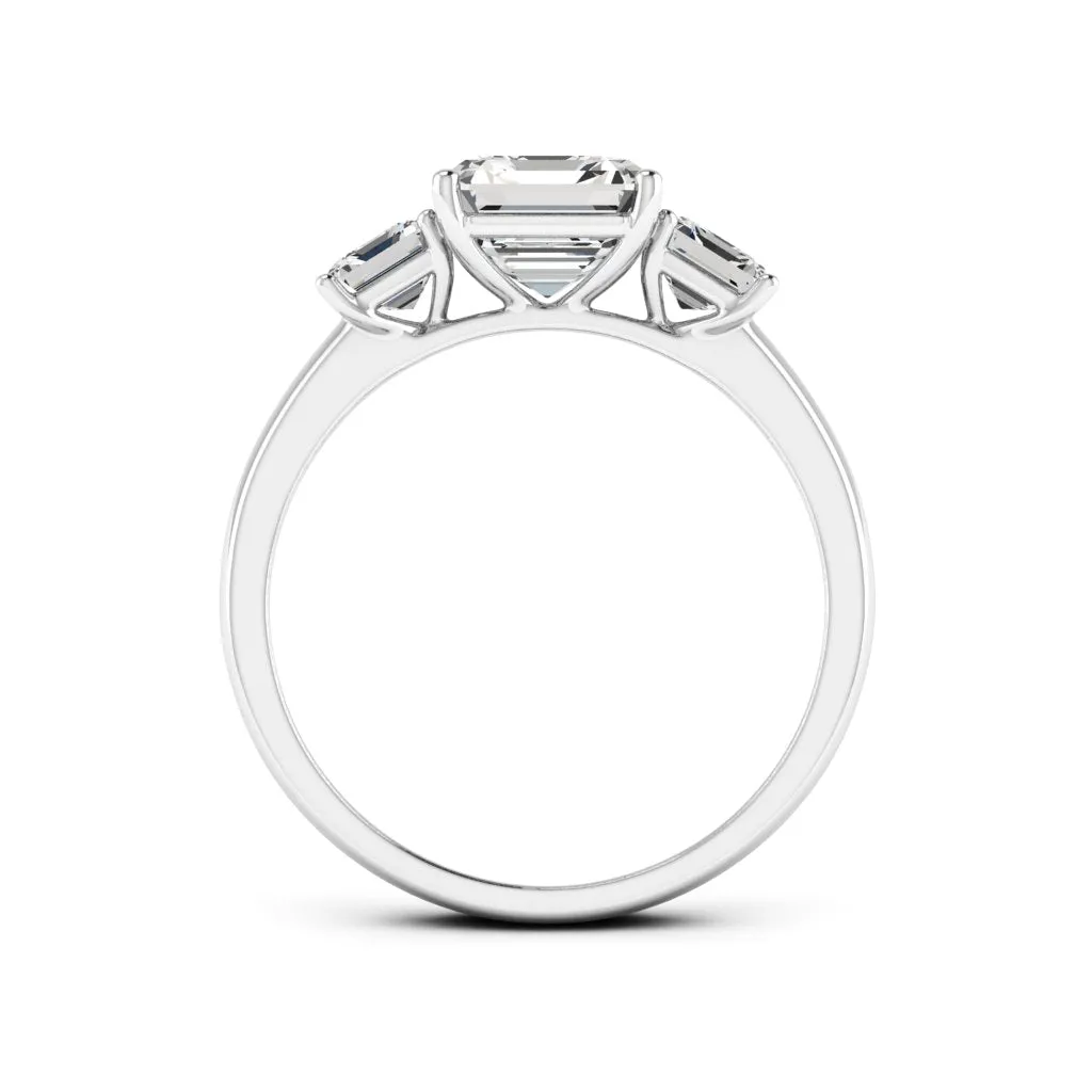 2.70 CTS DEW Asscher Cut Moissanite Ring