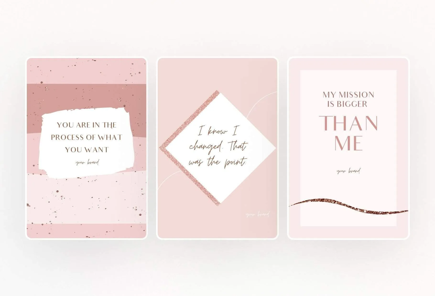 30 Pinterest Engagement Pins Editable Canva Templates Rose Gold Pack 02