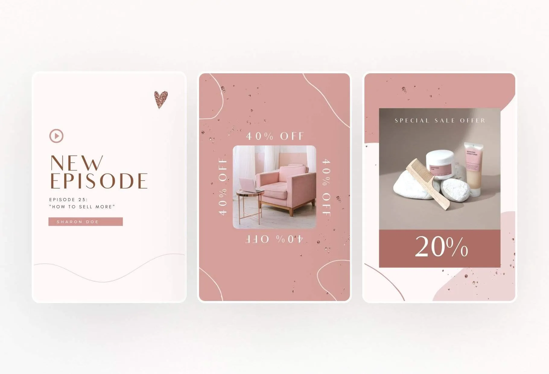 30 Pinterest Engagement Pins Editable Canva Templates Rose Gold Pack 02