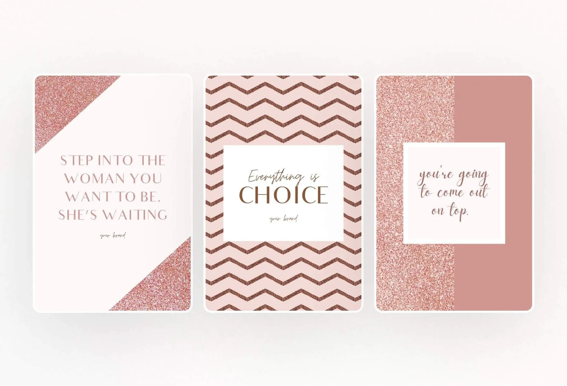 30 Pinterest Engagement Pins Editable Canva Templates Rose Gold Pack 02