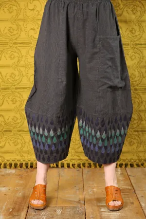 3289 Striped Four Square Pant Volcanic/Indigo Stripe Mid-Century Drops-P