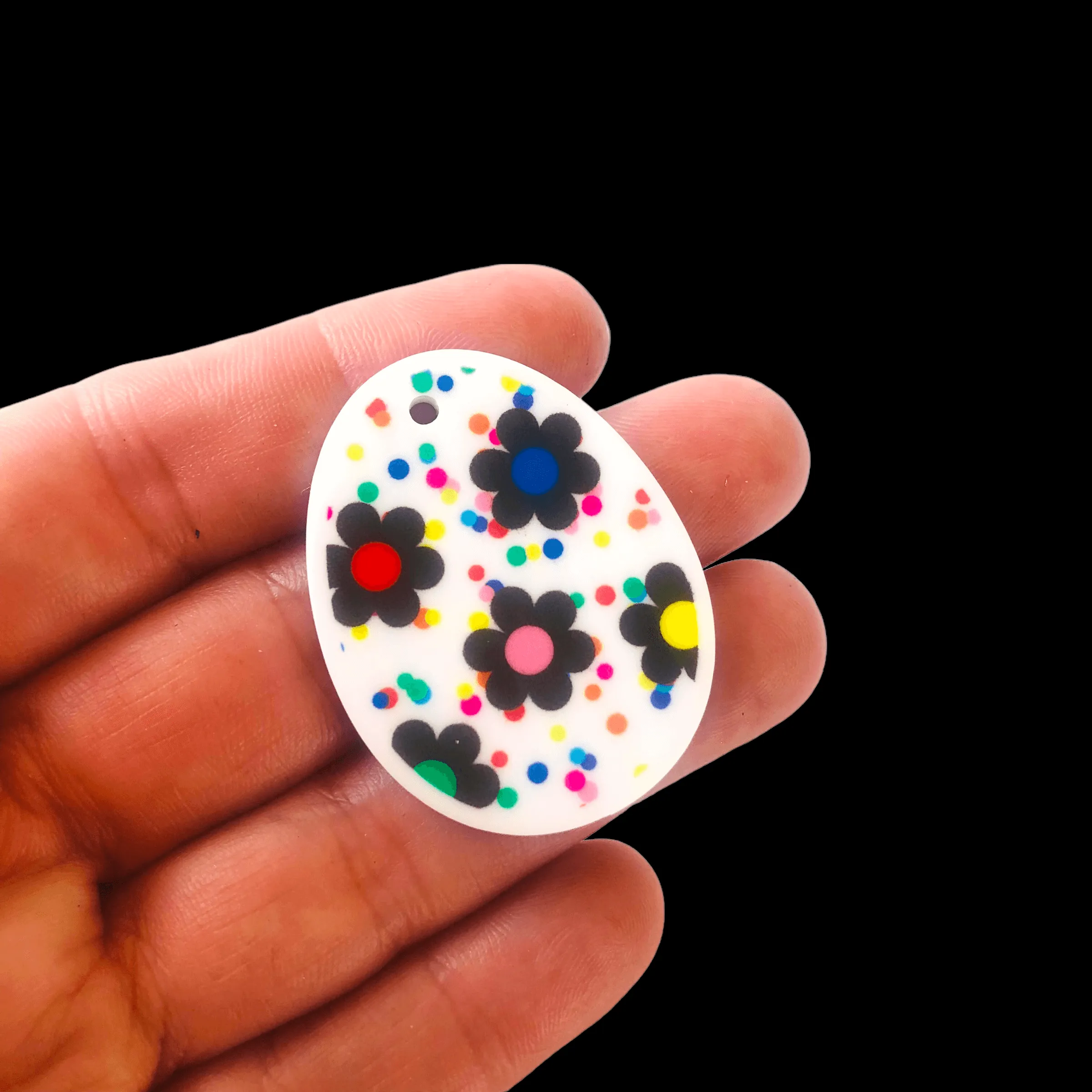 40mm Party Eggo’s -  Dotty Garden  - Two Pairs