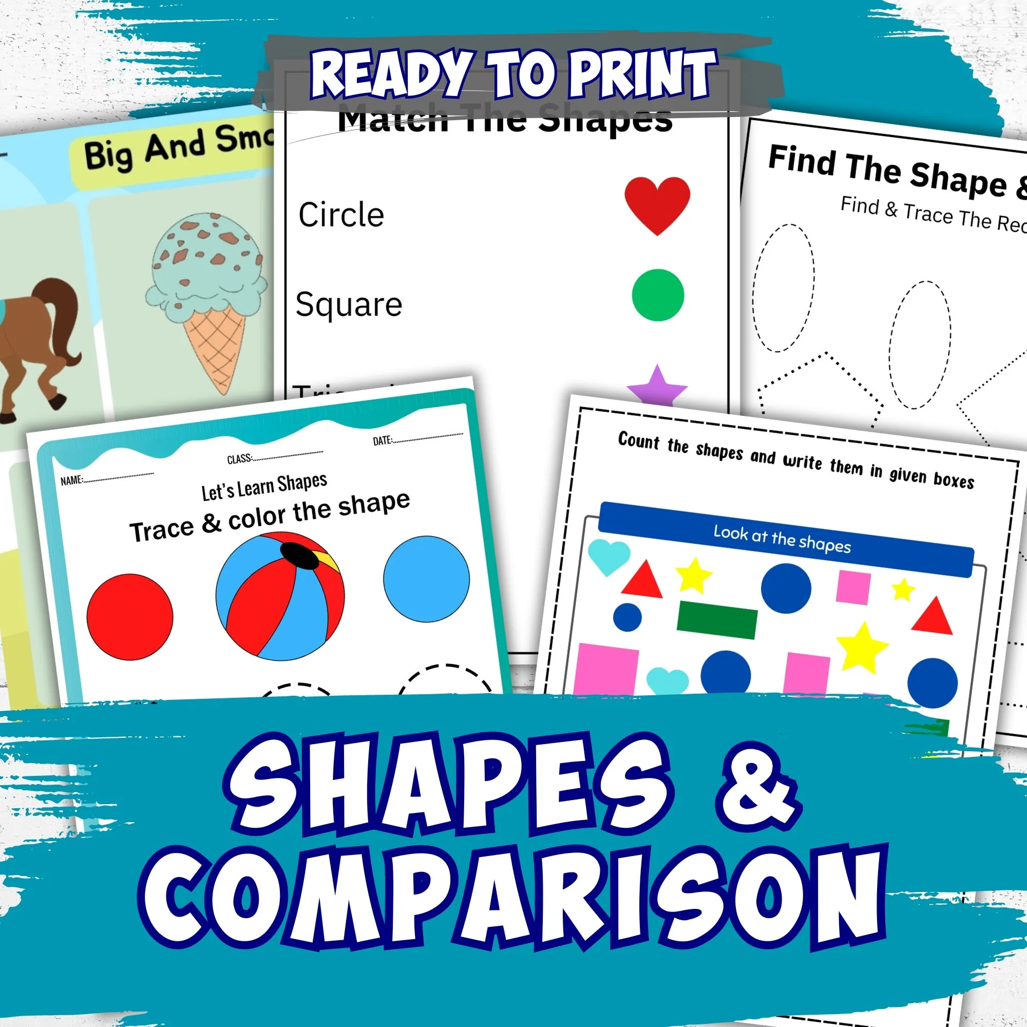 5,000  Pre-k and Kindergarten Worksheets Ultimate Bundle