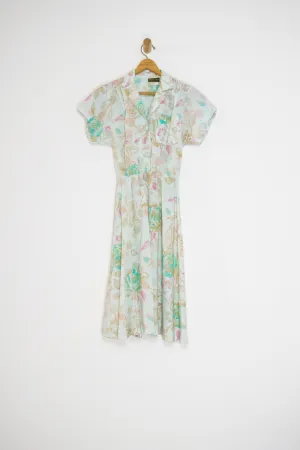 80's PASTEL SHIRTDRESS / MEDIUM
