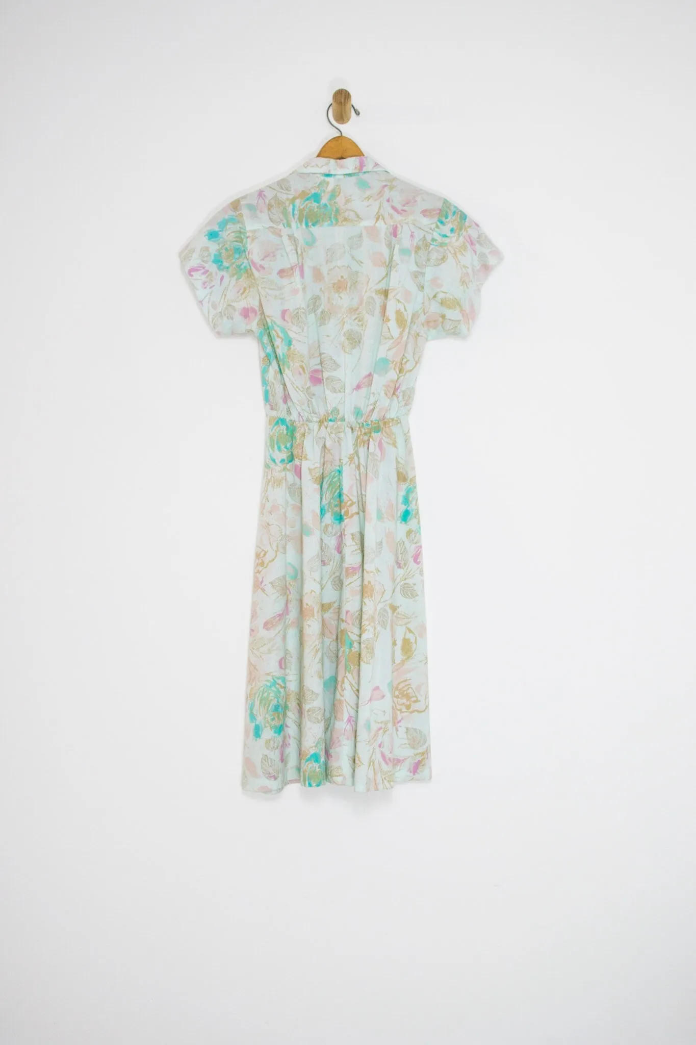 80's PASTEL SHIRTDRESS / MEDIUM