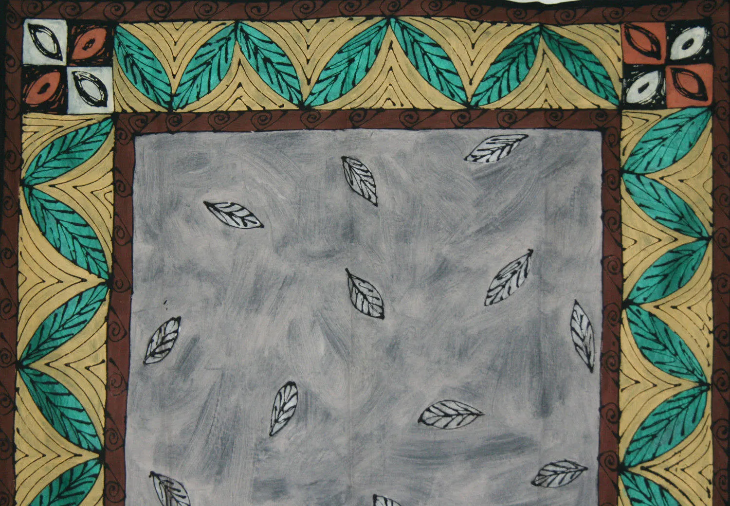 African Tapestry/Tablecloth Falling Leaves South Africa 58" X 58"