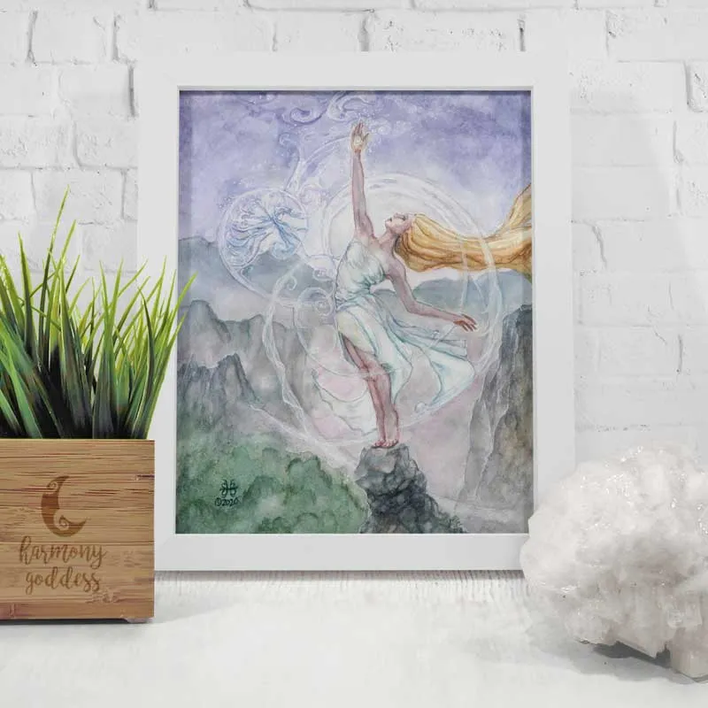 Air Mother Goddess Art Print
