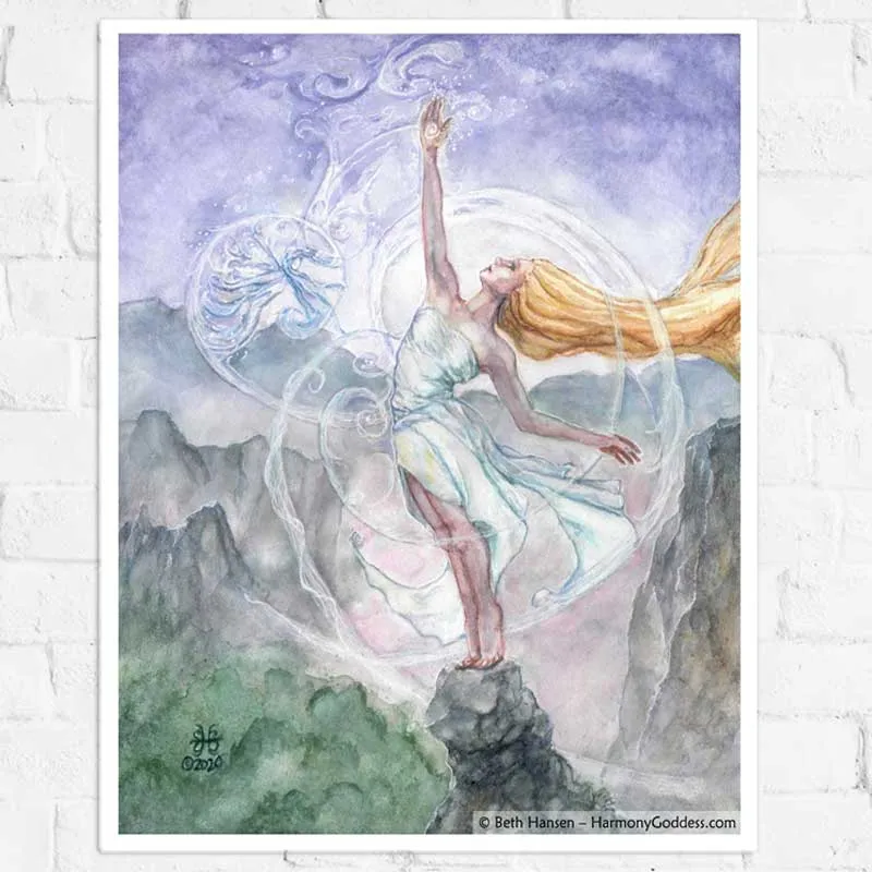 Air Mother Goddess Art Print