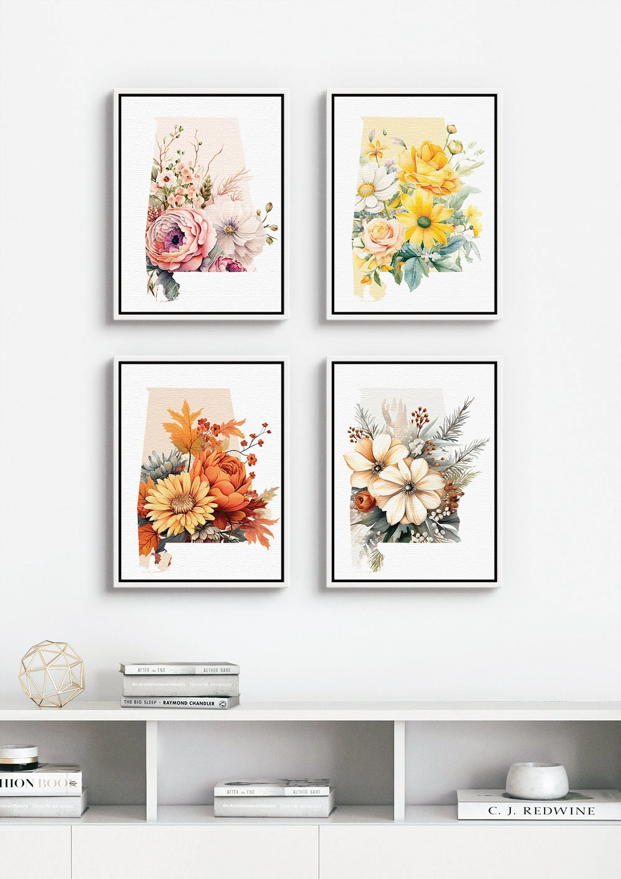 Alabama Nature Art: Four Seasons Gallery – Stunning Winter, Spring, Summer & Fall Nature Prints for Home Decor
