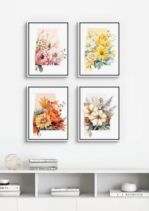 Alabama Nature Art: Four Seasons Gallery – Stunning Winter, Spring, Summer & Fall Nature Prints for Home Decor
