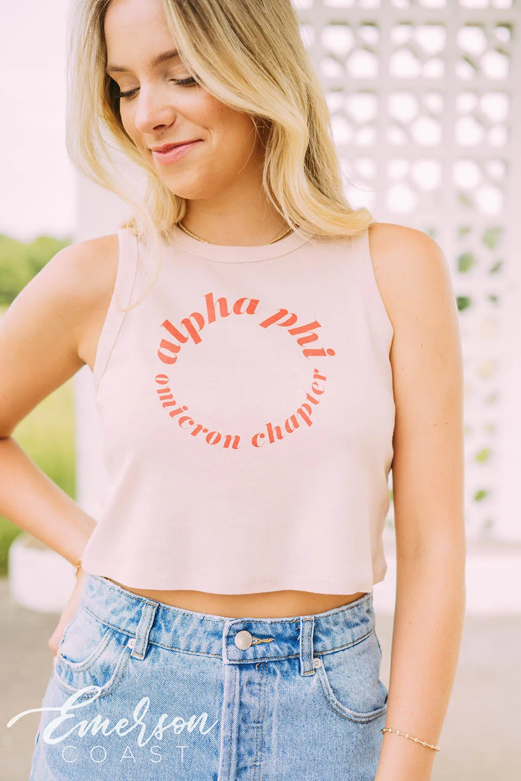 Alpha Phi PR Colorblock Tank