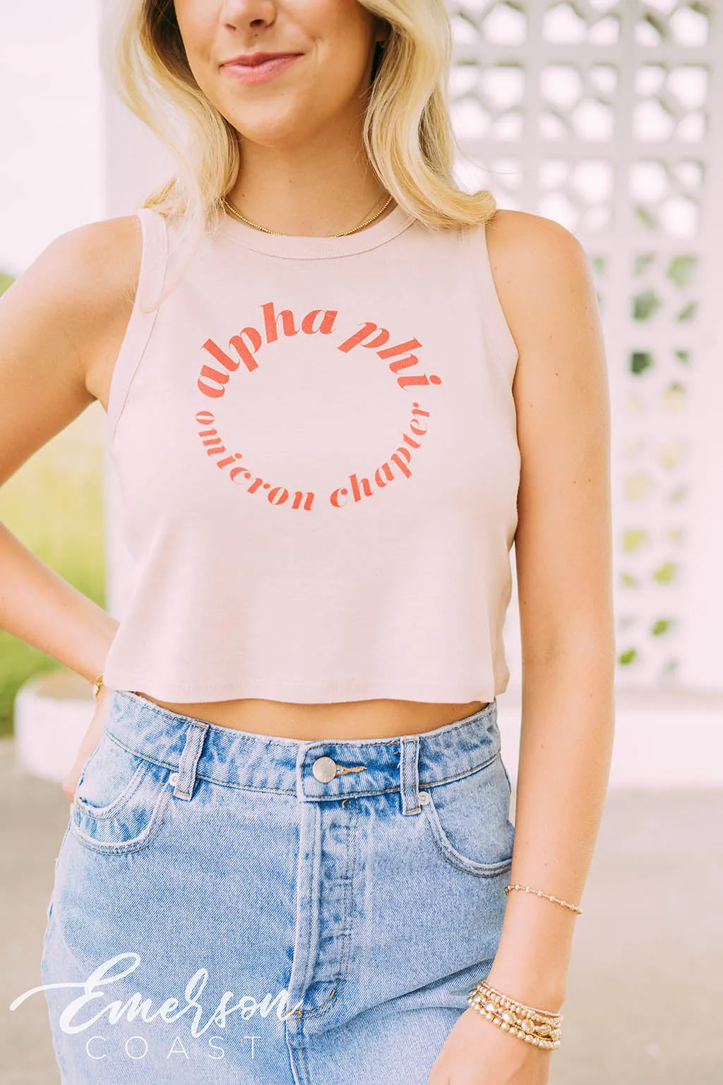 Alpha Phi PR Colorblock Tank