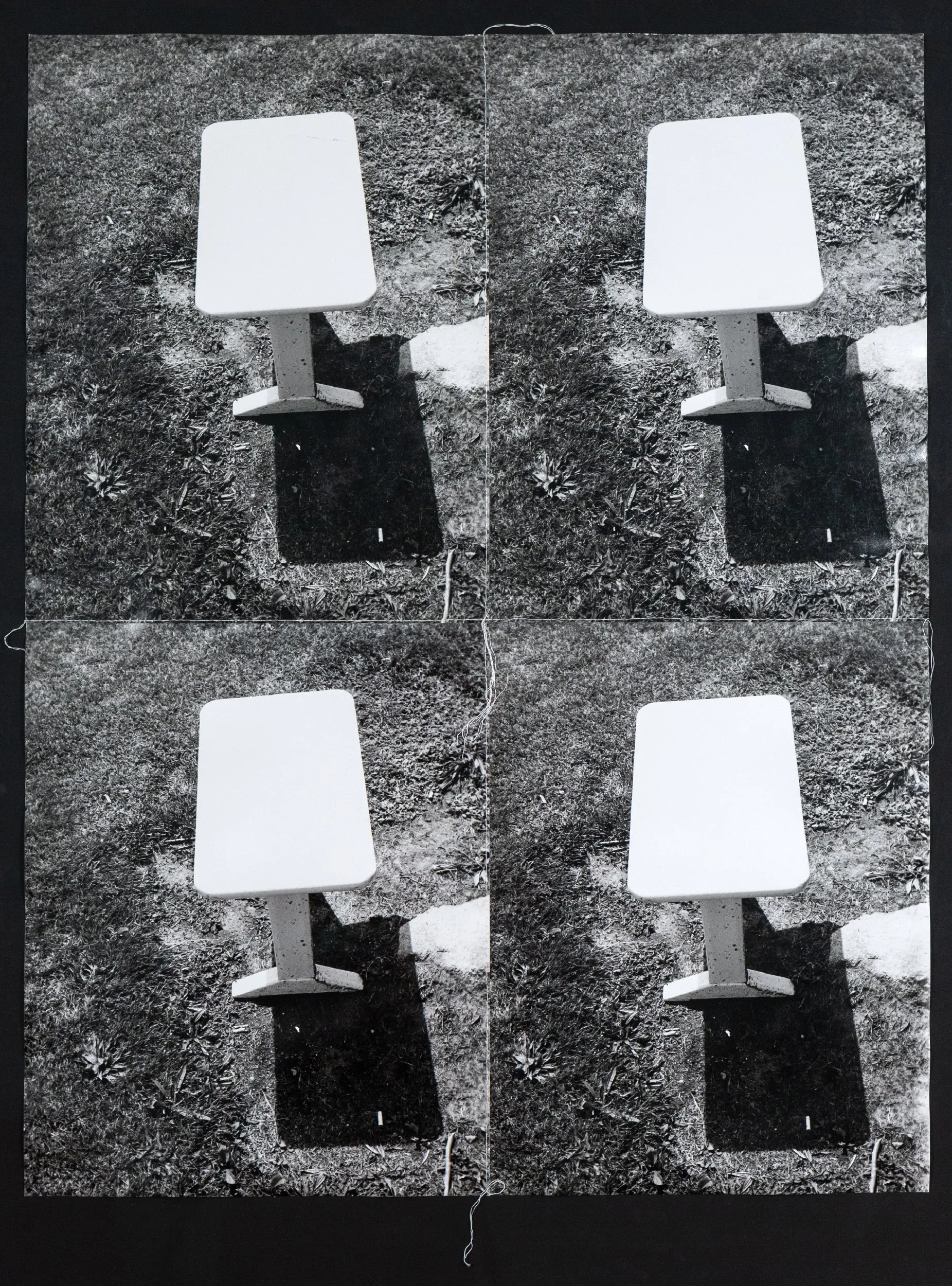 ANDY WARHOL "OUTDOOR BENCH" GELATIN SILVER PRINT, 1976-86