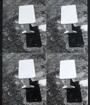 ANDY WARHOL "OUTDOOR BENCH" GELATIN SILVER PRINT, 1976-86