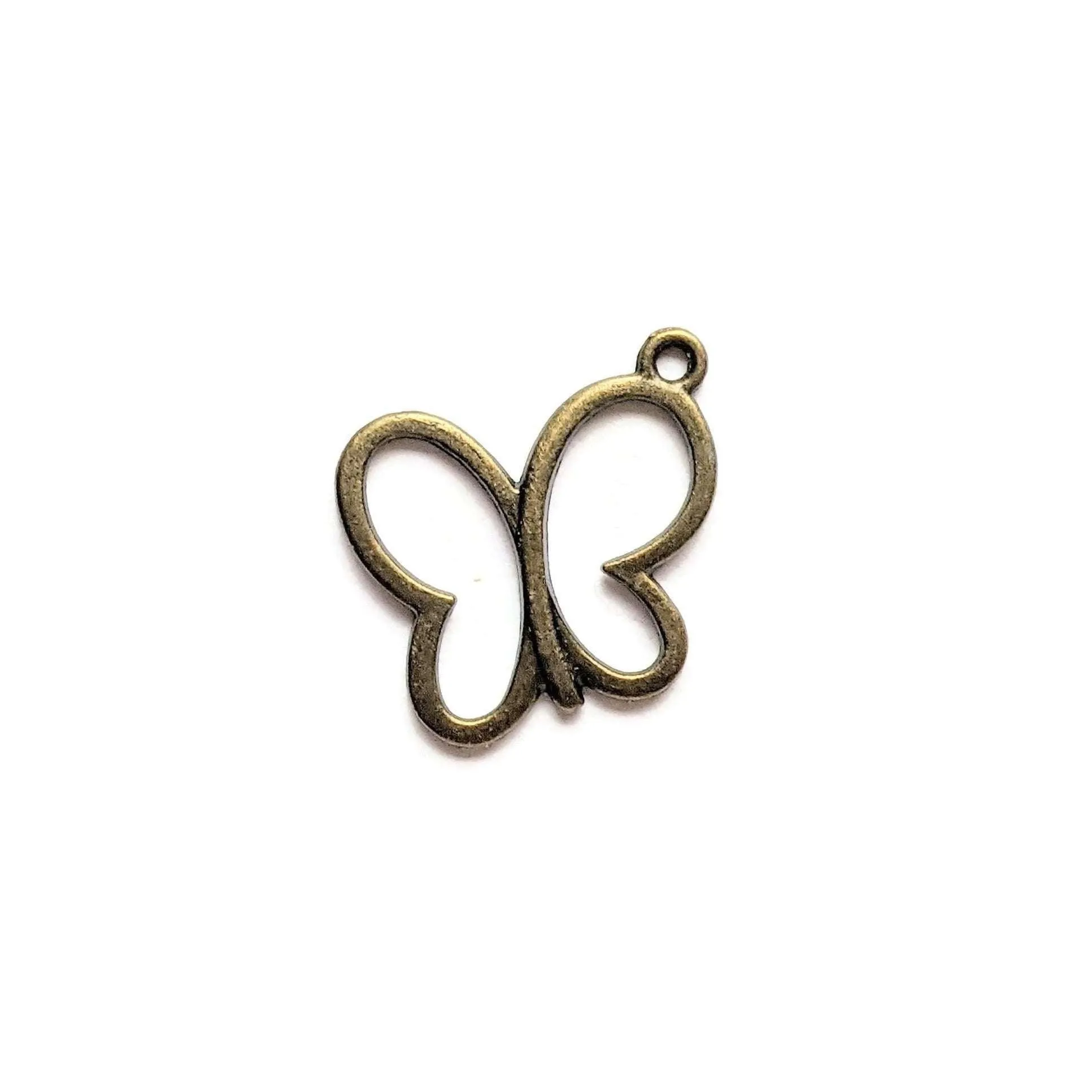Antique Bronze Butterfly Cut-Out Charm