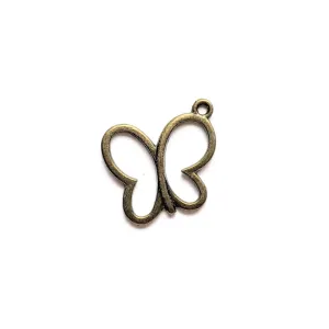 Antique Bronze Butterfly Cut-Out Charm