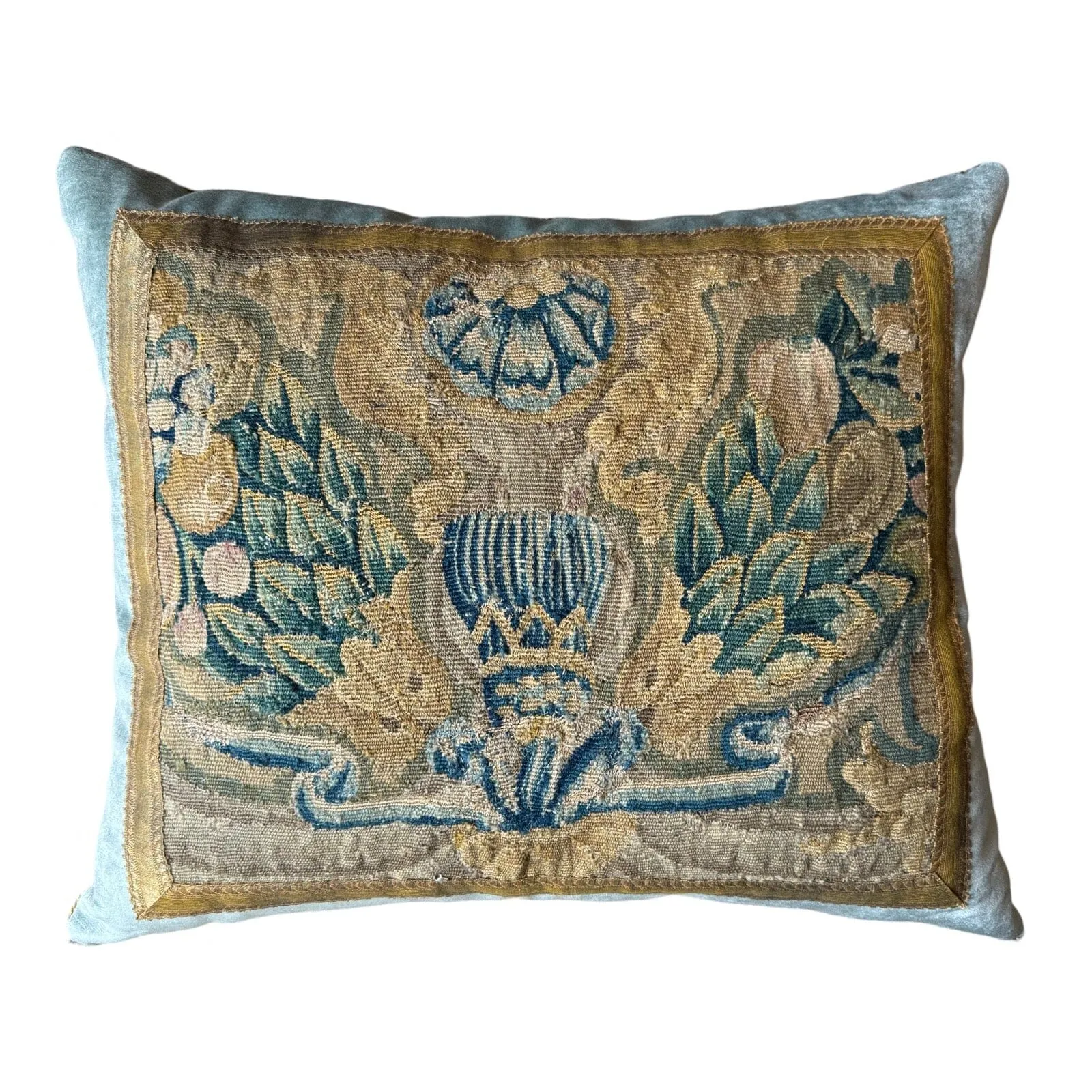 Antique Tapestry Fragment (#T100224 | 22 x 26")