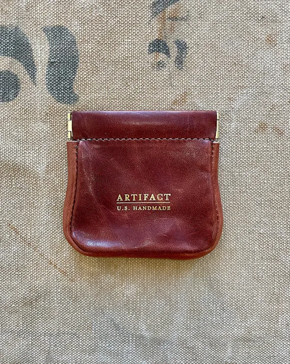 Artifact Squeeze Pouch in Harness Leather