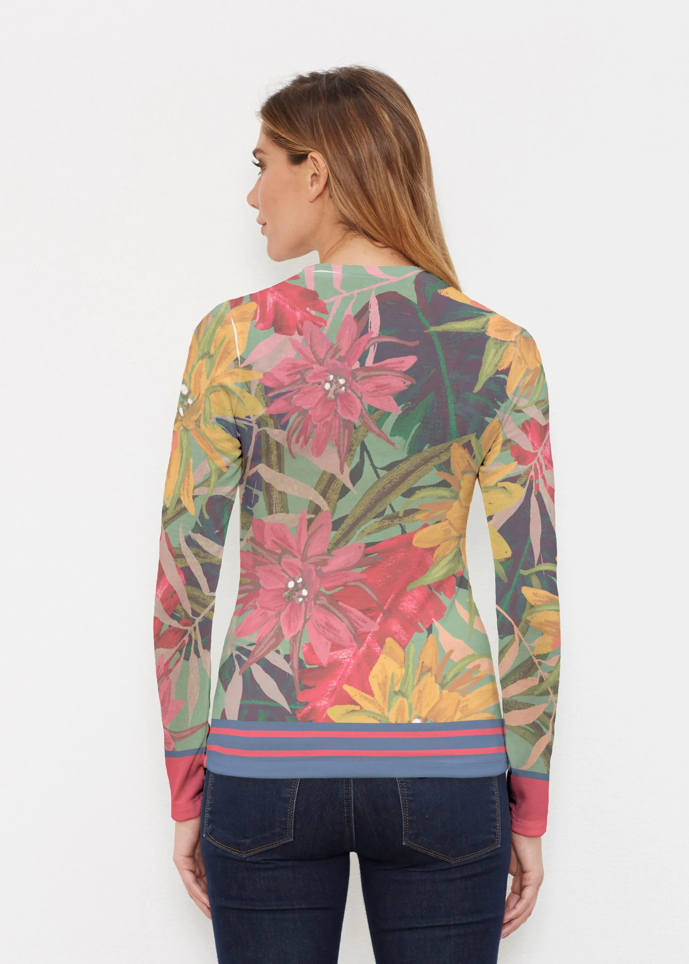 Autumn Stripe (17196) ~ Butterknit Long Sleeve Crew Top