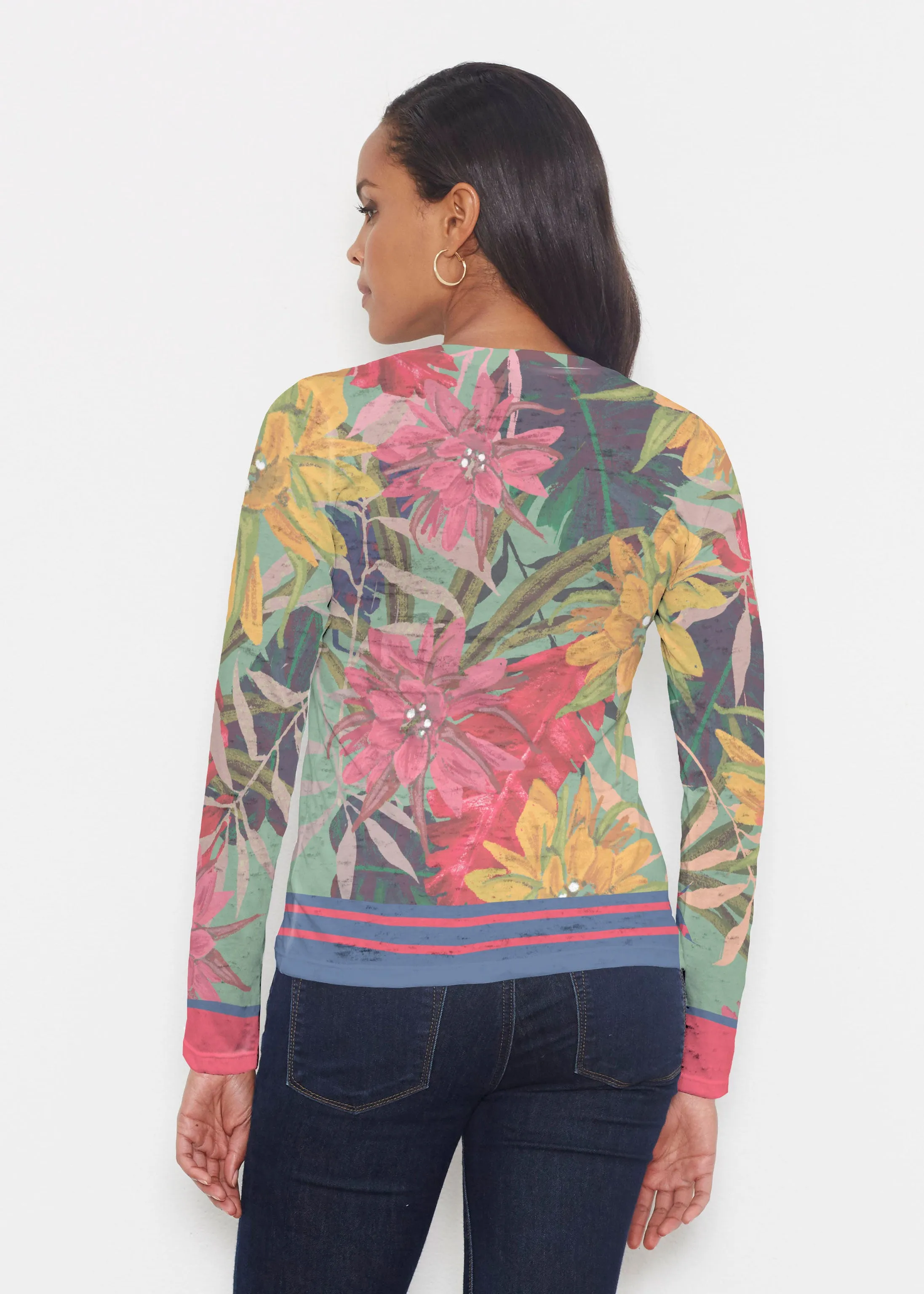 Autumn Stripe (17196) ~ Signature Long Sleeve Crew Shirt