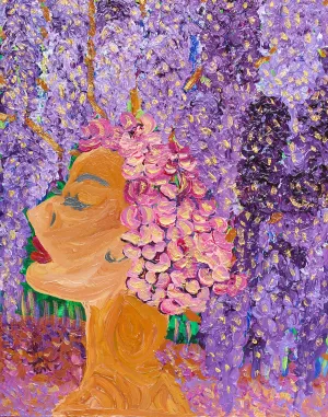 Ava, the Wisteria Fine Art Print