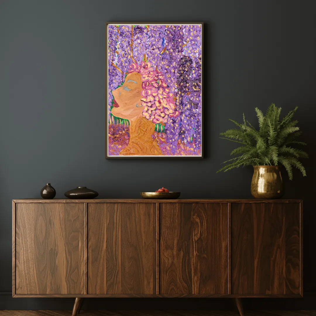 Ava, the Wisteria Fine Art Print