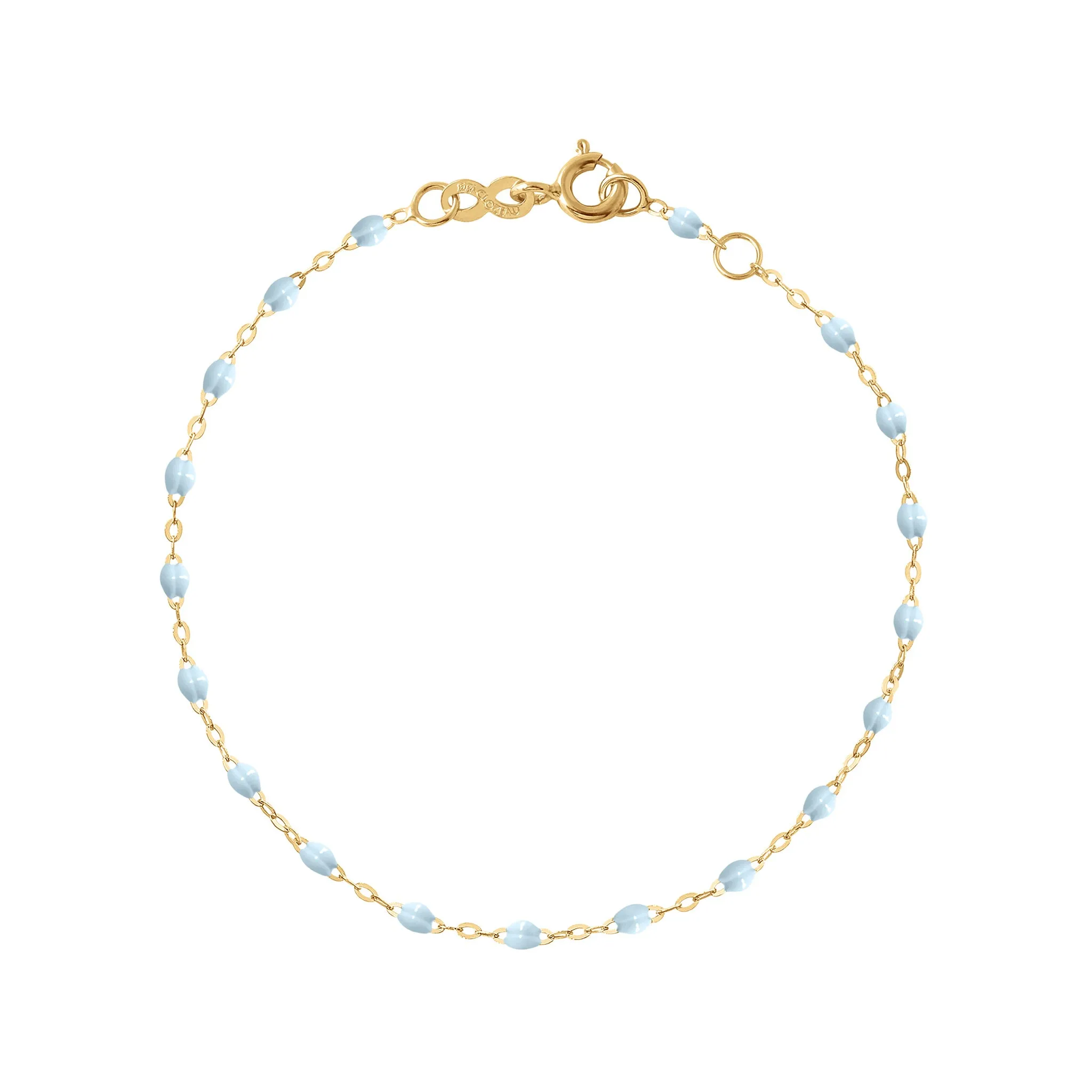 BABY BLUE GIGI CLASSIC BRACELET- 18K YELLOW GOLD