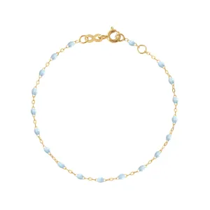 BABY BLUE GIGI CLASSIC BRACELET- 18K YELLOW GOLD