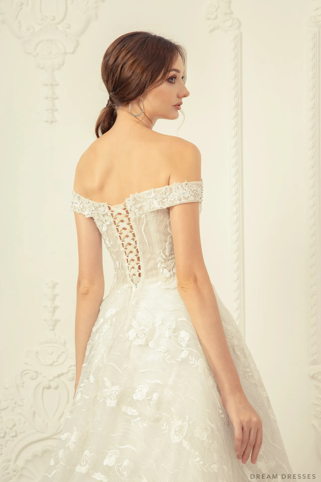 Ball Gown Wedding Dress with Rhinestones (#Nicola)