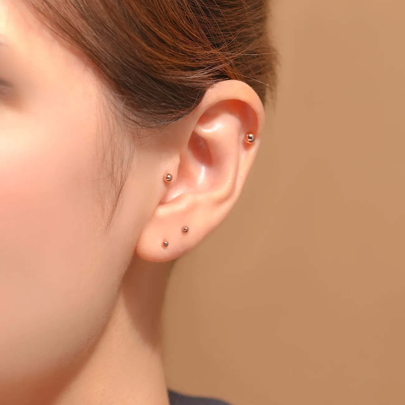 Ball Stud Earrings for Women Simple Sterling Silver Jewelry