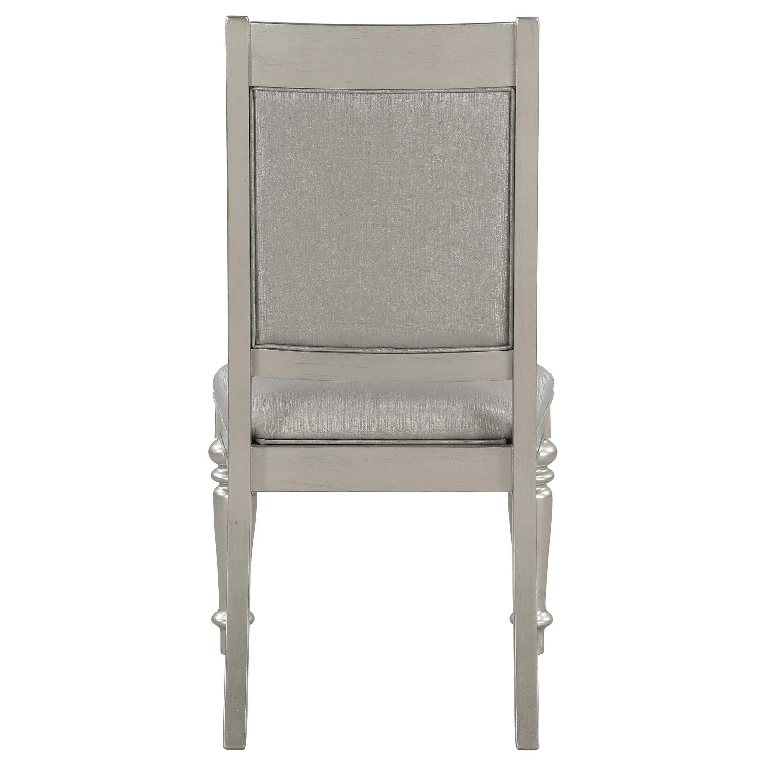 Bling Game Dining Side Chair Metallic Platinum (Set of 2)