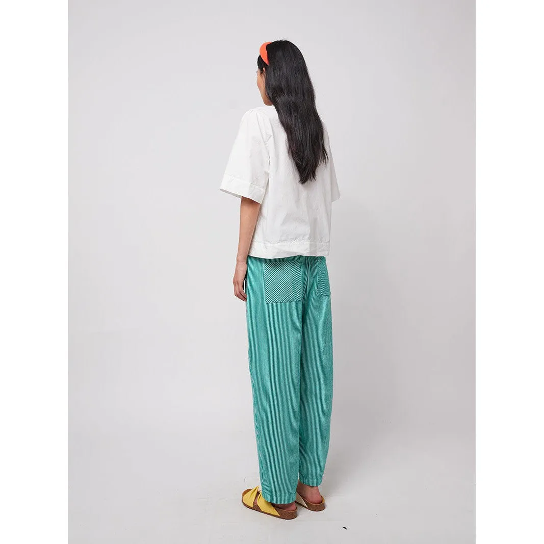 Bobo Choses Woman - Striped twill cocoon pants