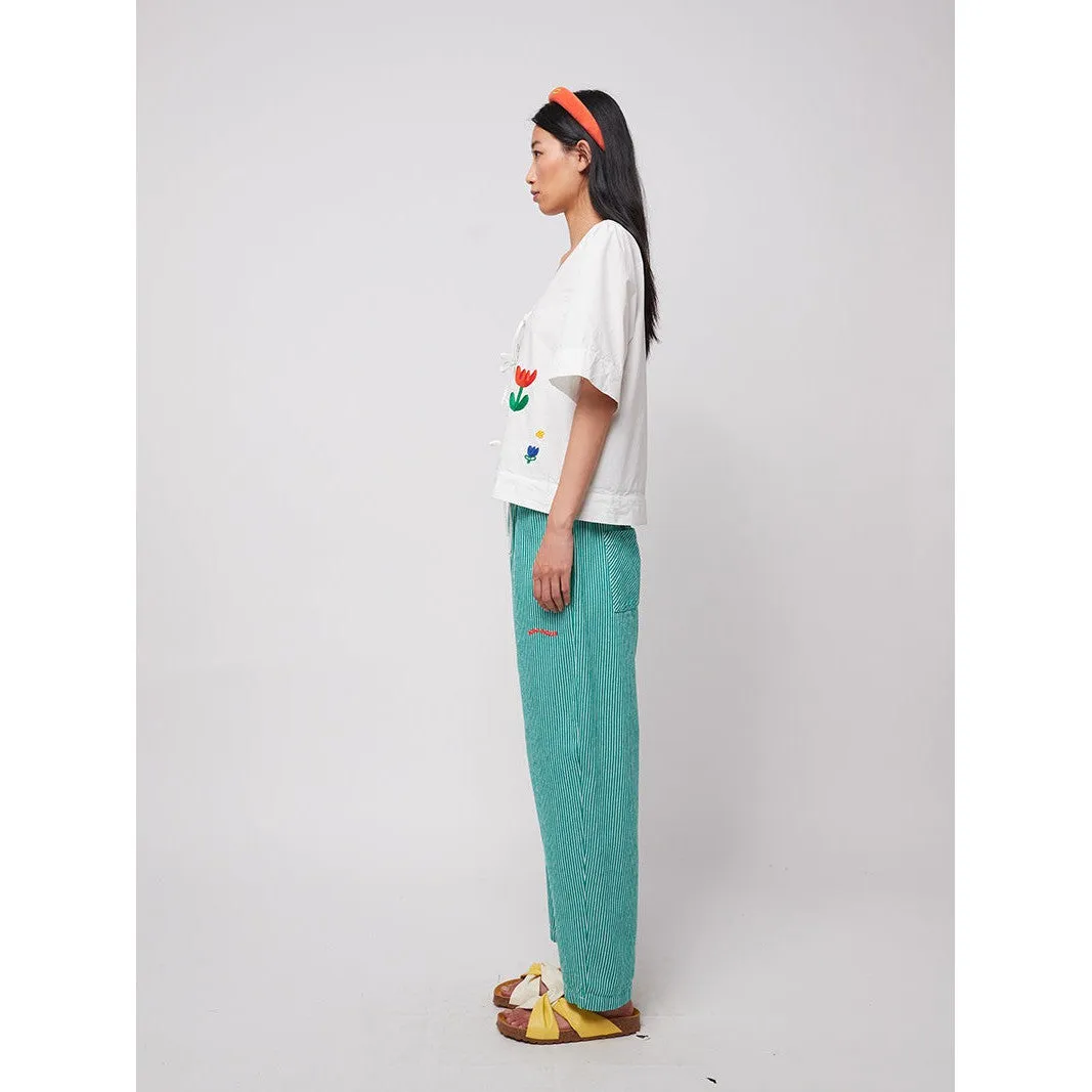 Bobo Choses Woman - Striped twill cocoon pants
