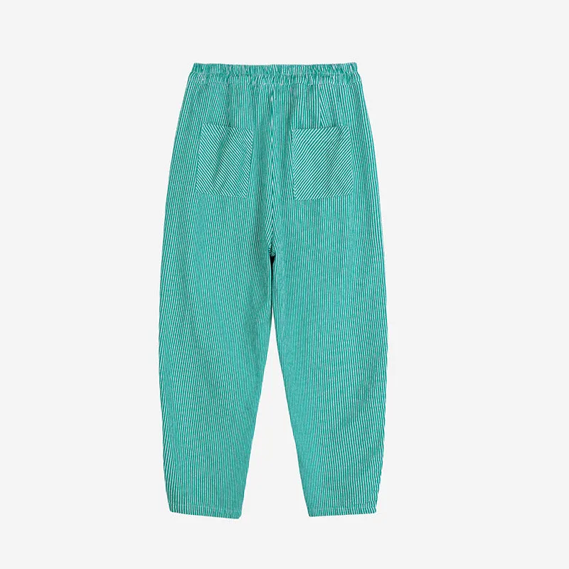 Bobo Choses Woman - Striped twill cocoon pants