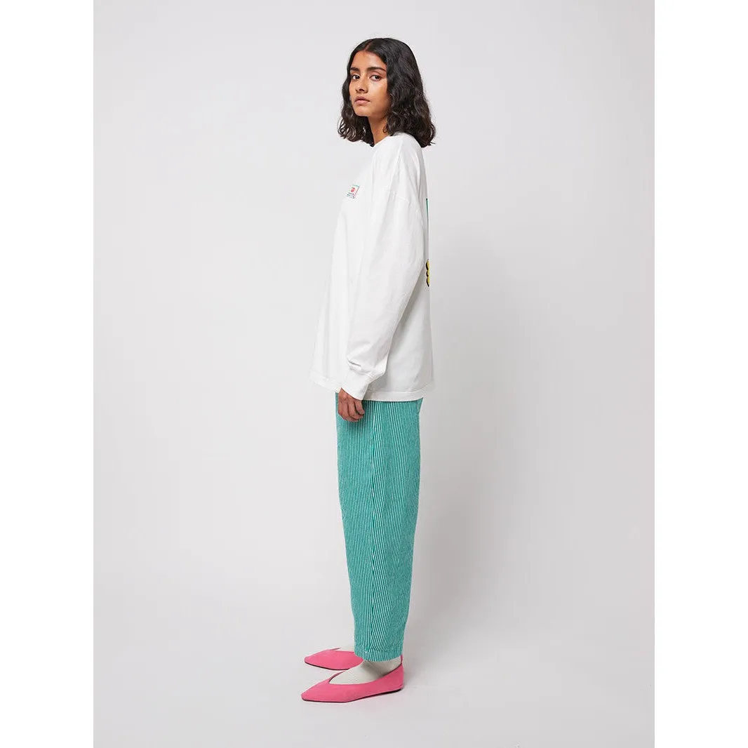 Bobo Choses Woman - Striped twill cocoon pants