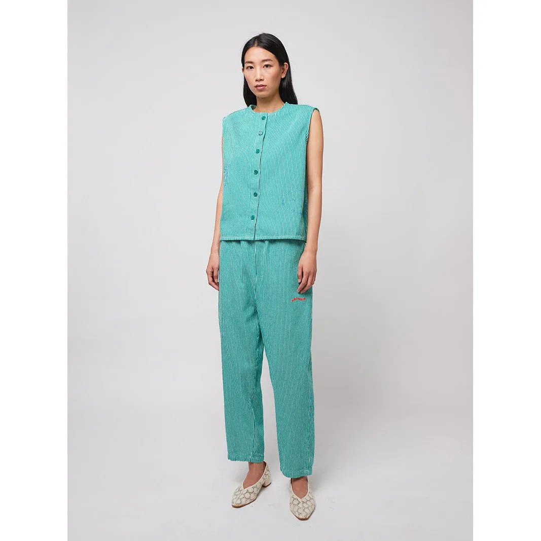 Bobo Choses Woman - Striped twill cocoon pants